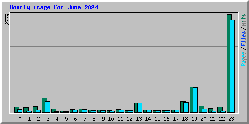 Hourly usage for June 2024