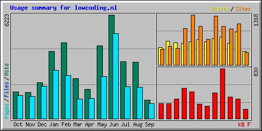 Usage summary for lowcoding.nl